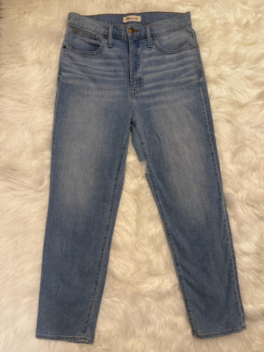 Madewell Classic Straight Jeans Light Wash High Rise Size 29 - Picture 3 of 12